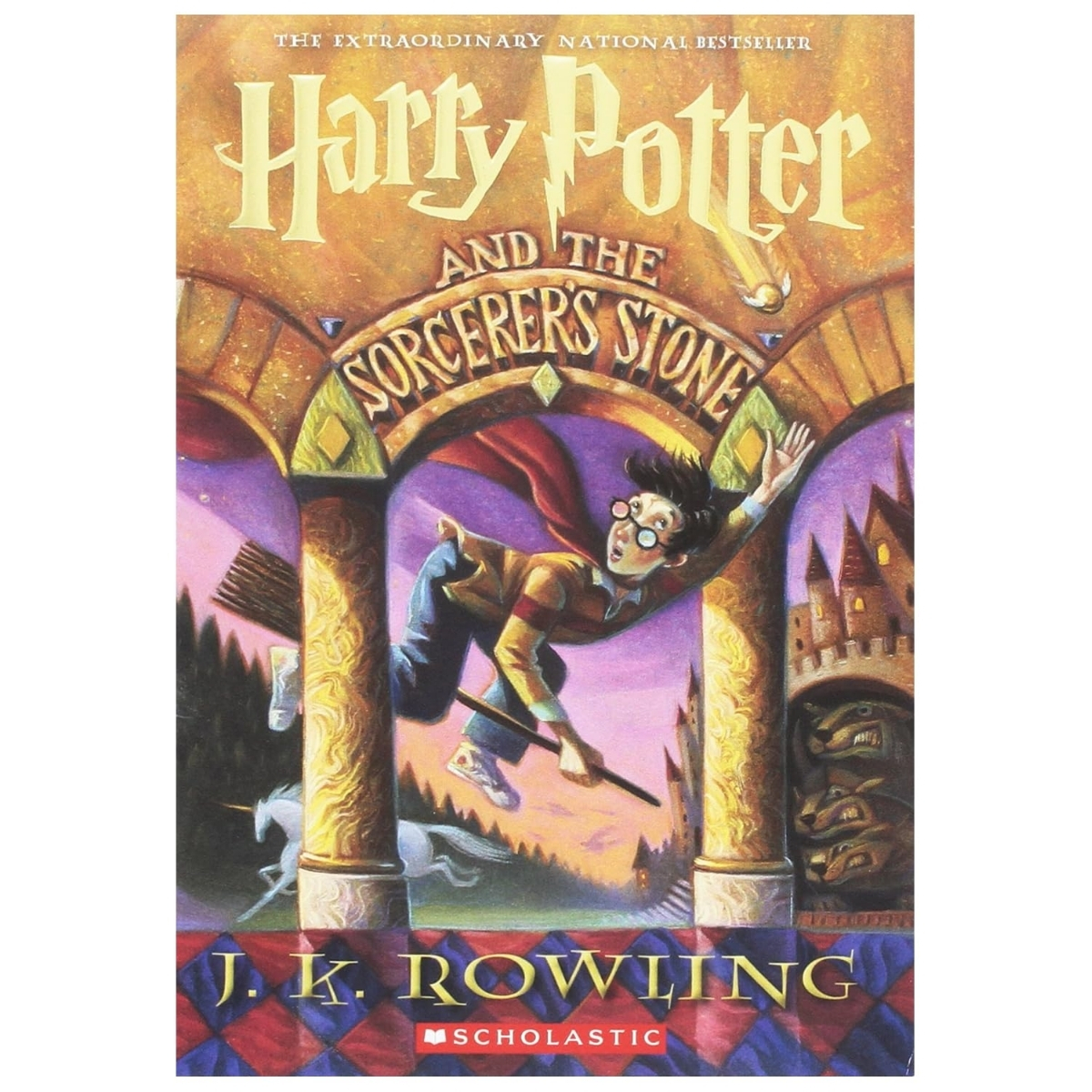 Livro - Harry Potter e a pedra Filosofal - Ed. econômica J. K. Rowling - Capa Classica (Seminovo)