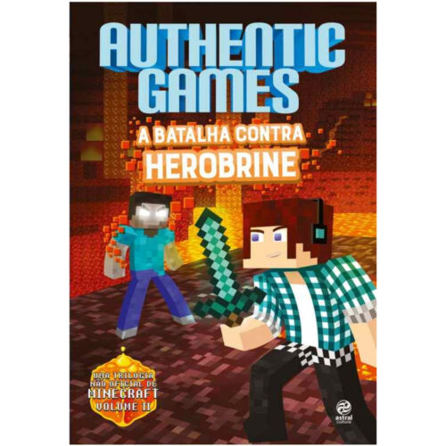 Livro - A batalha Contra Herobrine  - Authentic Games (Usado)