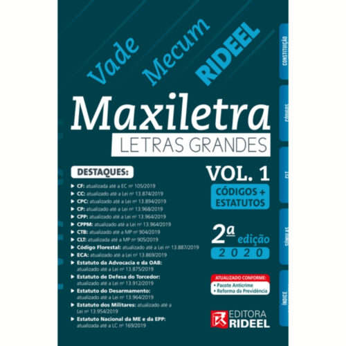 Livro - Vademecum Rideel - Maxiletra volume 1 2020 (usado)