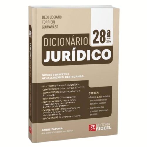 Livro - Dicionário Jurídico 28ª Edição - Deocleciano Torrieri Guimarães (USado)