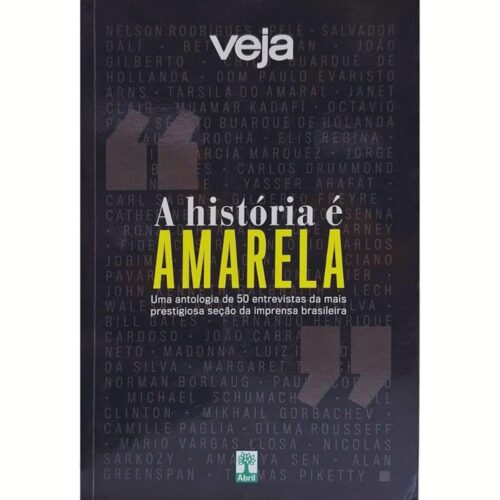 Livro - A História é Amarela - Veja  (Seminovo)